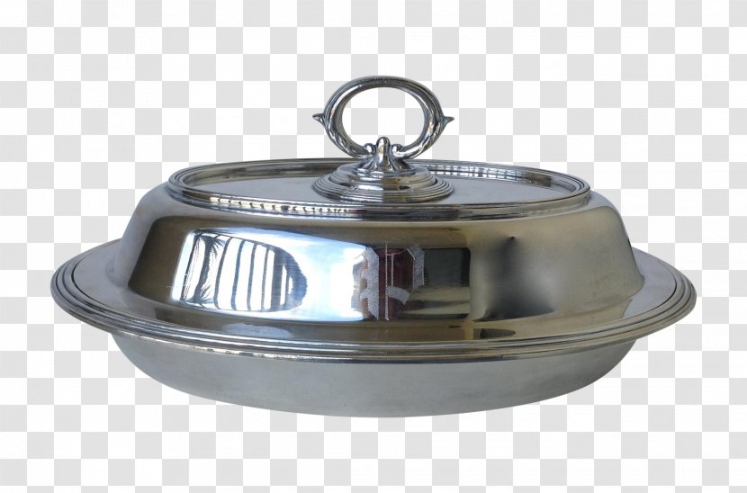 Tableware Dish Silver Bowl Lid Transparent PNG