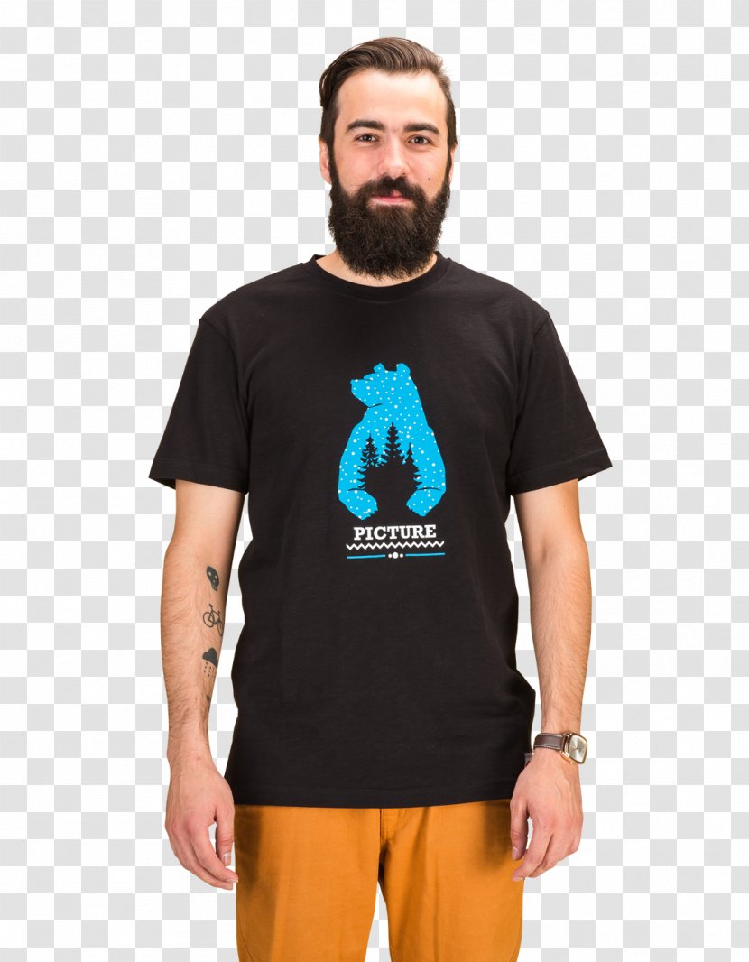 T-shirt Turquoise Sleeve Pocket Beard Transparent PNG