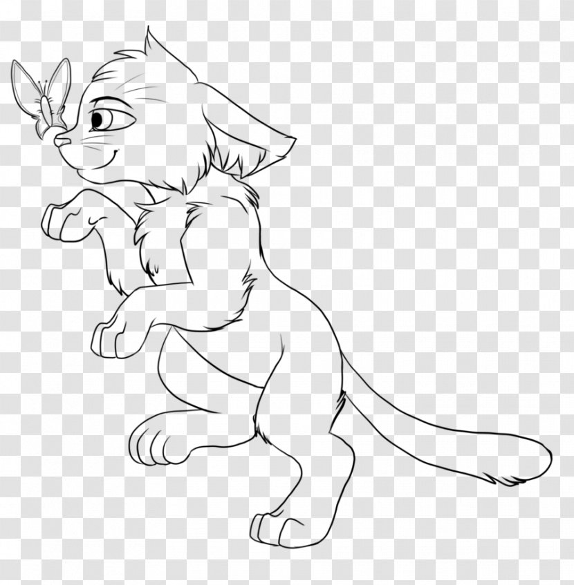 Whiskers Cat Line Art Drawing Warriors - Character Transparent PNG
