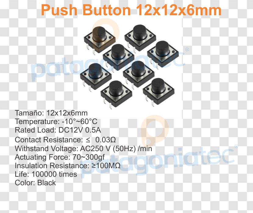 Electrical Switches Push-button Electronics Relay Dual In-line Package - Technology - Push Button Switch Transparent PNG