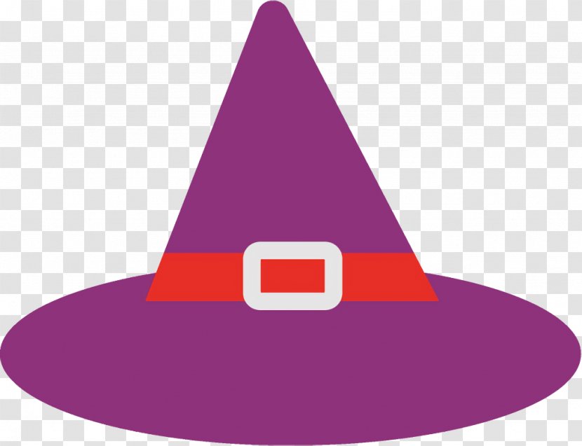 Witch Hat Halloween - Violet - Party Costume Transparent PNG