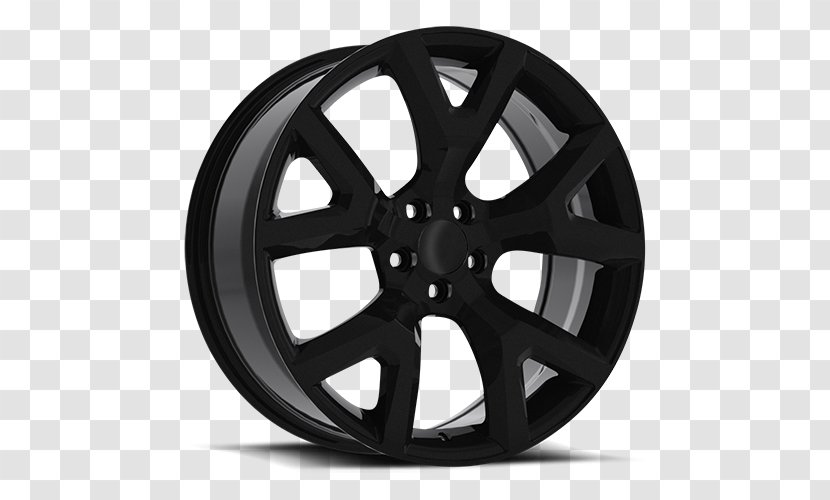Rim Spoke Custom Wheel Car - Alloy - New Glossy Black Transparent PNG