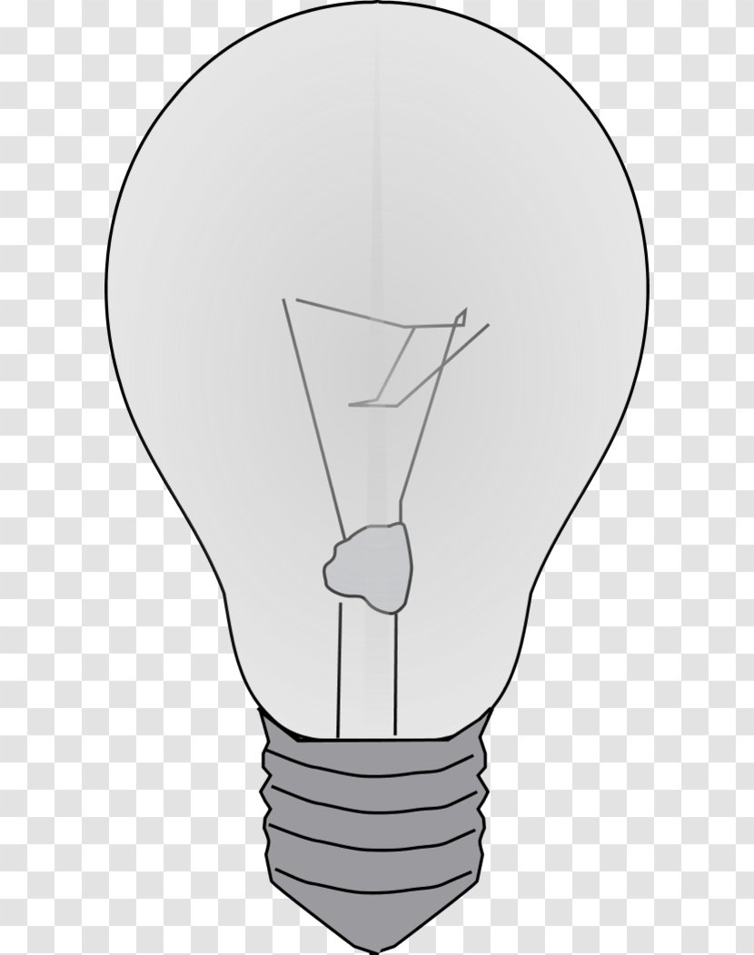 Black And White Finger Angle Cartoon - Picture Of Lightbulb Transparent PNG