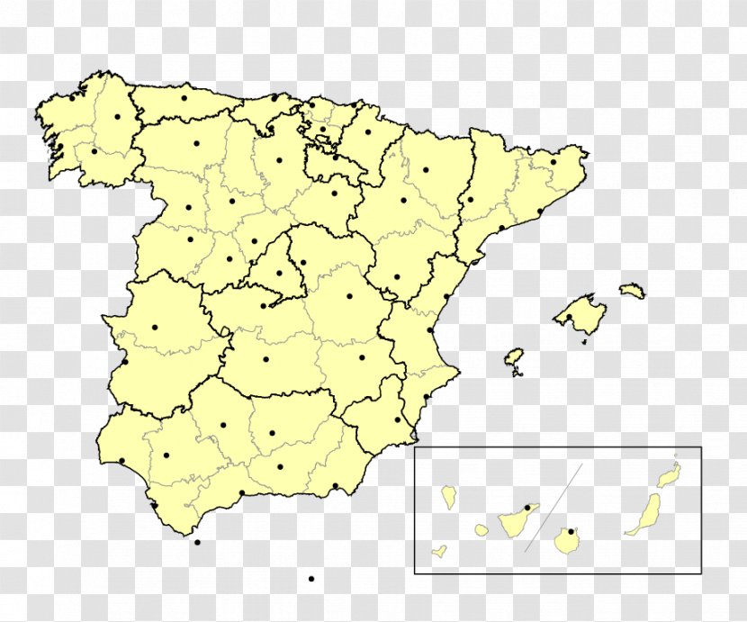 Spain Blank Map World Mapa Polityczna - Coloring Book Transparent PNG