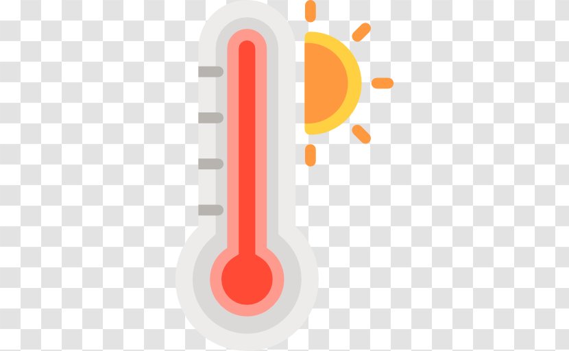 Thermometer Vector - Text - Orange Transparent PNG
