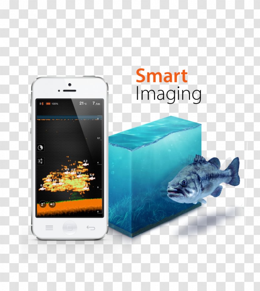 Smartphone Deeper Fishfinder Fish Finders Sonar Echo Sounding - Frame Transparent PNG