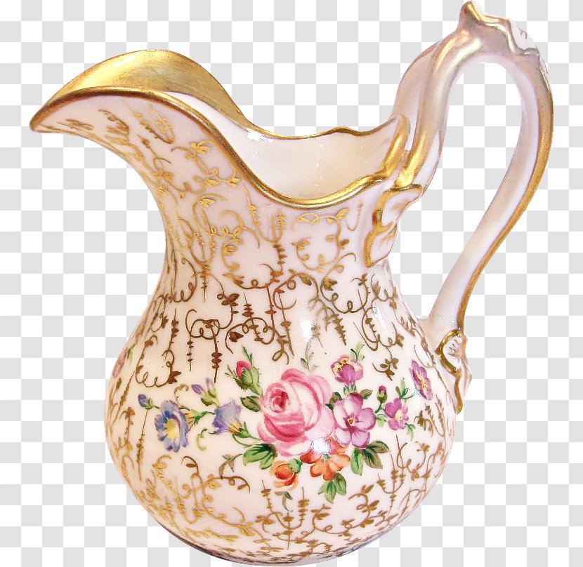 Porcelain Pitcher Jug Vase Serveware - Artifact Plant Transparent PNG