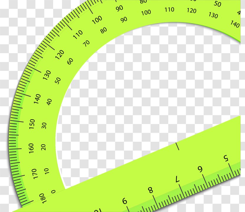 Green Envelope Ruler - School Supplies Transparent PNG