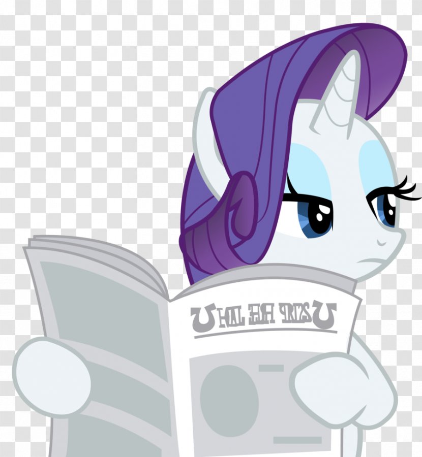 Rarity Fluttershy Newspaper Applejack DeviantArt - Silhouette - Reading The Transparent PNG