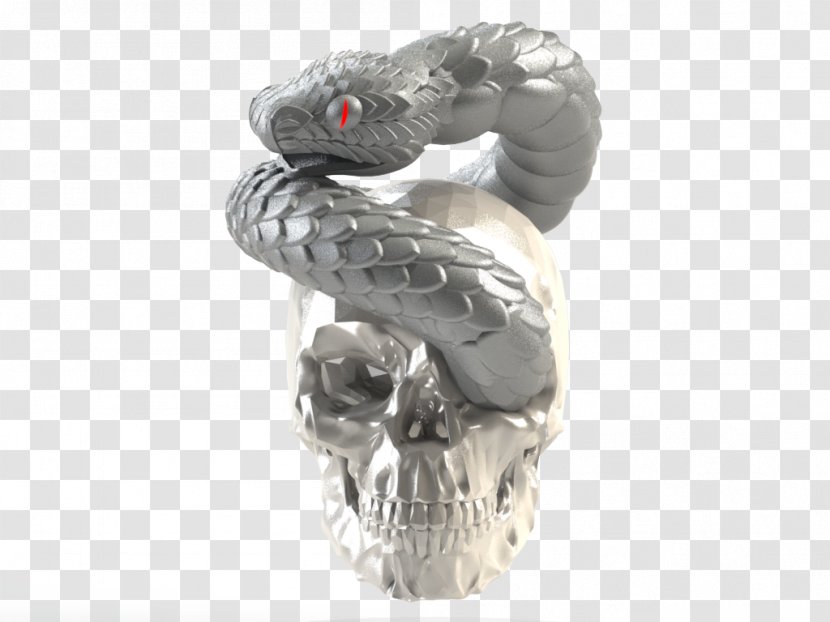 Scaled Reptiles Figurine - Skull 3d Transparent PNG