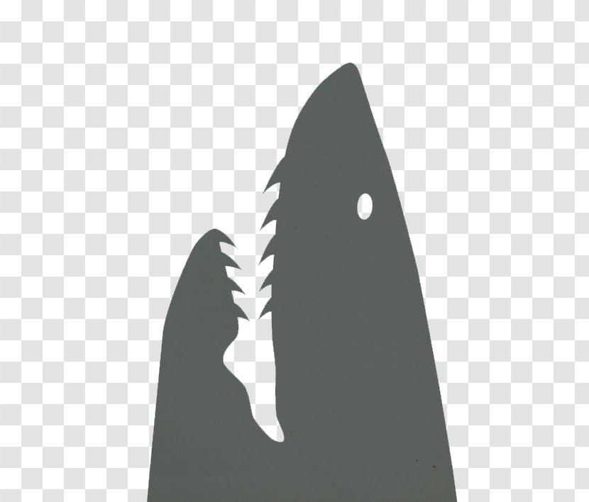 Shark Icon - Black And White - Gray Transparent PNG