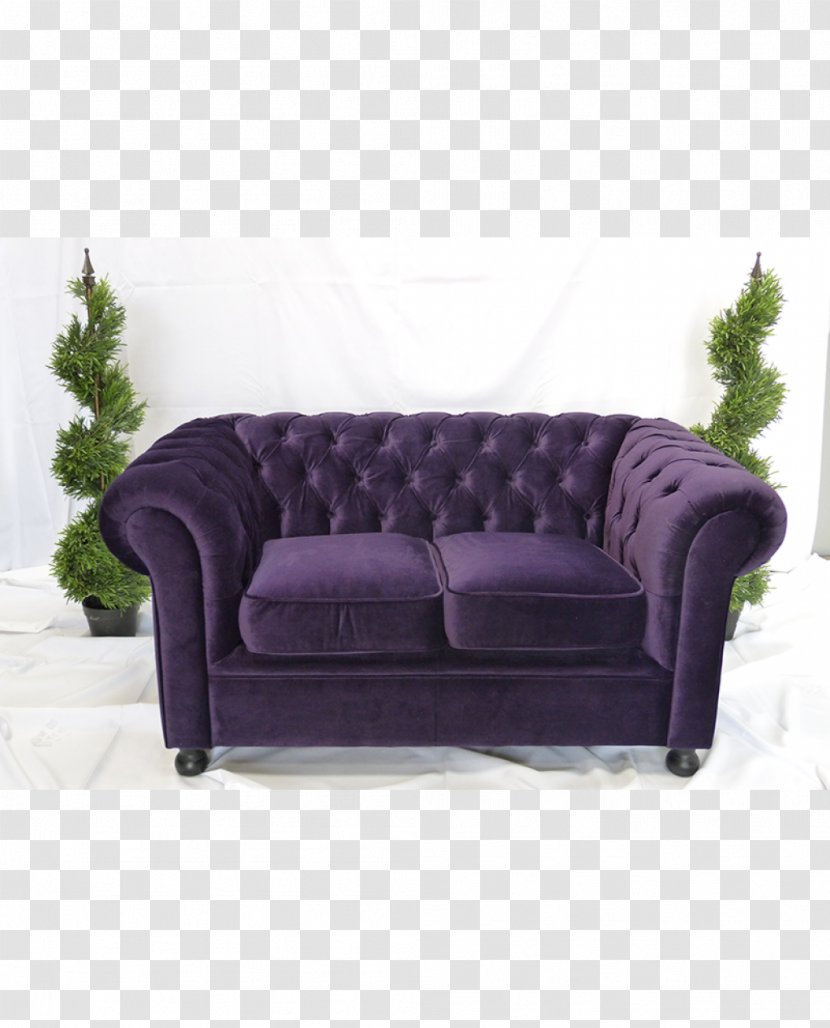 Couch Furniture Sofa Bed Chair Velvet - Purple Transparent PNG