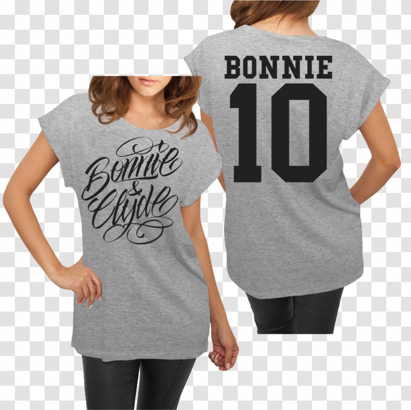 T-shirt Shoulder Bonnie And Clyde White Sleeve - T Shirt Transparent PNG