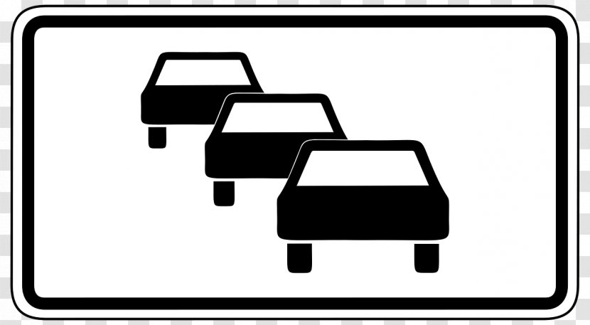 Germany Traffic Reporting Congestion Sign Car - Merge - Administrative Penalty Transparent PNG
