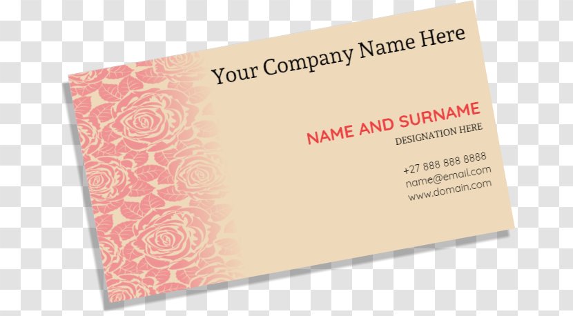 Business Cards - Single Sided Card Transparent PNG