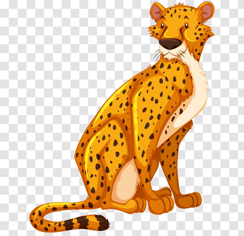 Cheetah Royalty-free Illustration - Terrestrial Animal - Hand-painted Leopard Transparent PNG
