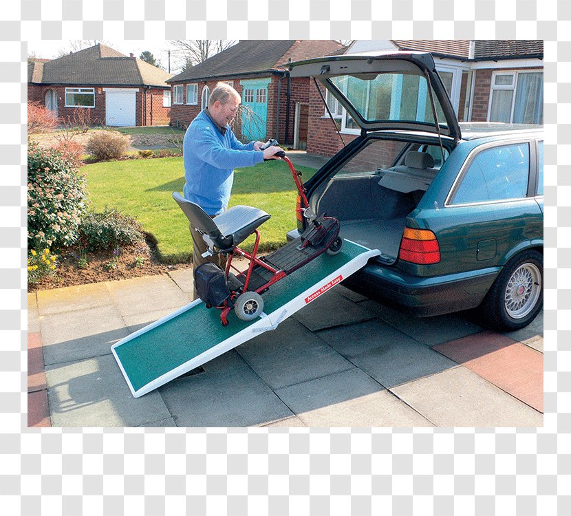 Wheelchair Ramp Fiberglass Mobility Scooters - Trailer - Scooter Transparent PNG
