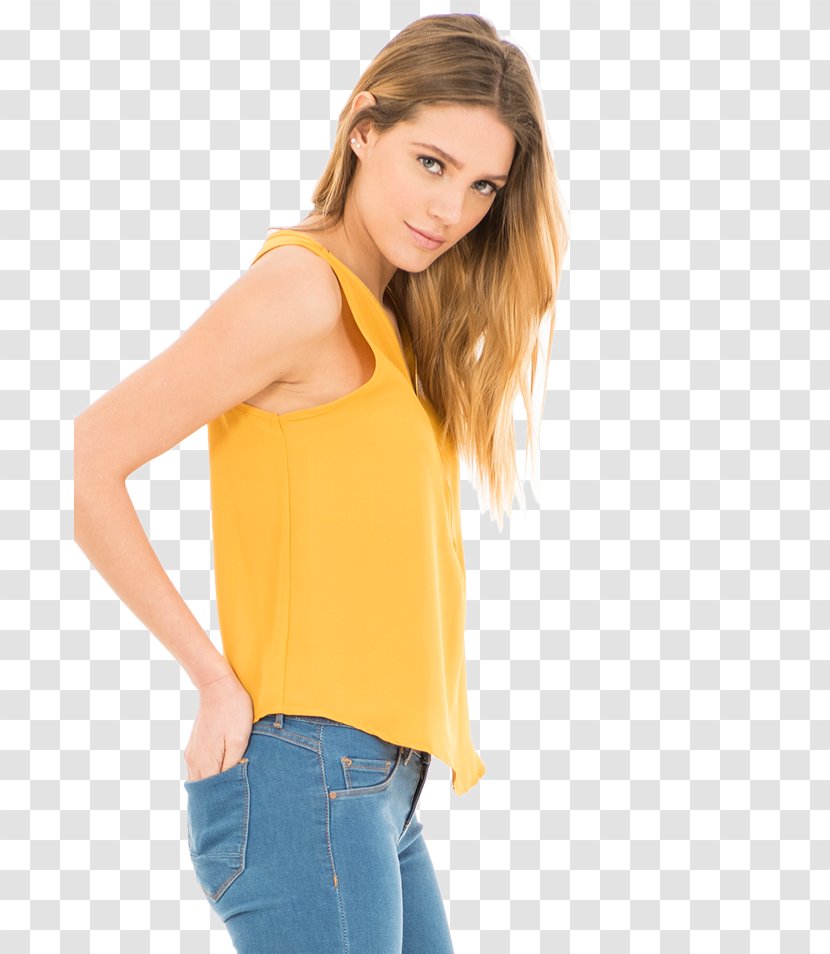 T-shirt Blouse Sleeve Clothing - Peach - Zipper Shirt Top Transparent PNG