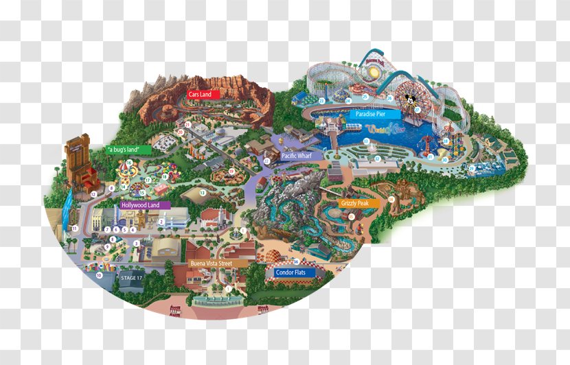 Disney California Adventure Disneyland Drive Mickey's Fun Wheel Walt World - Paradise Pier Transparent PNG