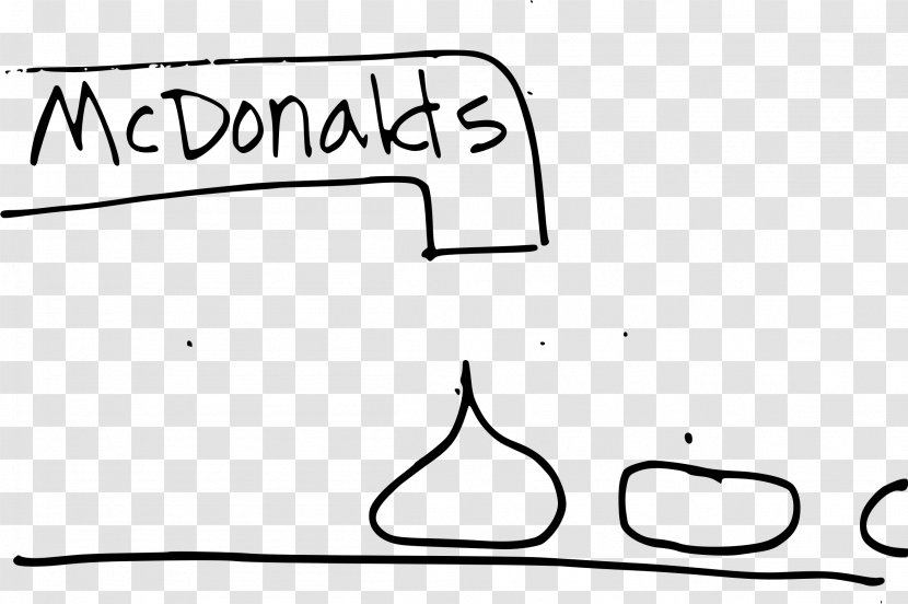 Line Art Clip - Food - Mcdonalds Transparent PNG