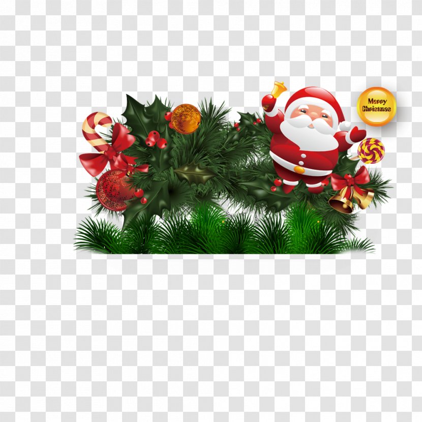 Santa Claus Christmas Ornament New Year's Day - Year S - Tree And The Elderly Transparent PNG