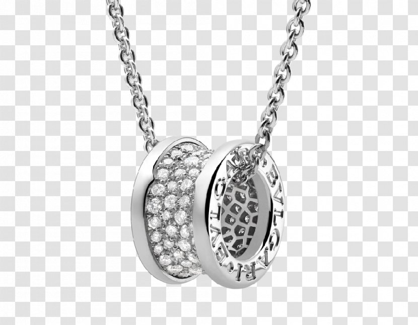 Bulgari Charms & Pendants Earring Jewellery Necklace - Silver Transparent PNG