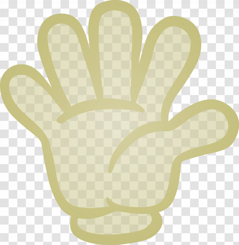 Hand Gesture Personal Protective Equipment Glove Finger Transparent PNG