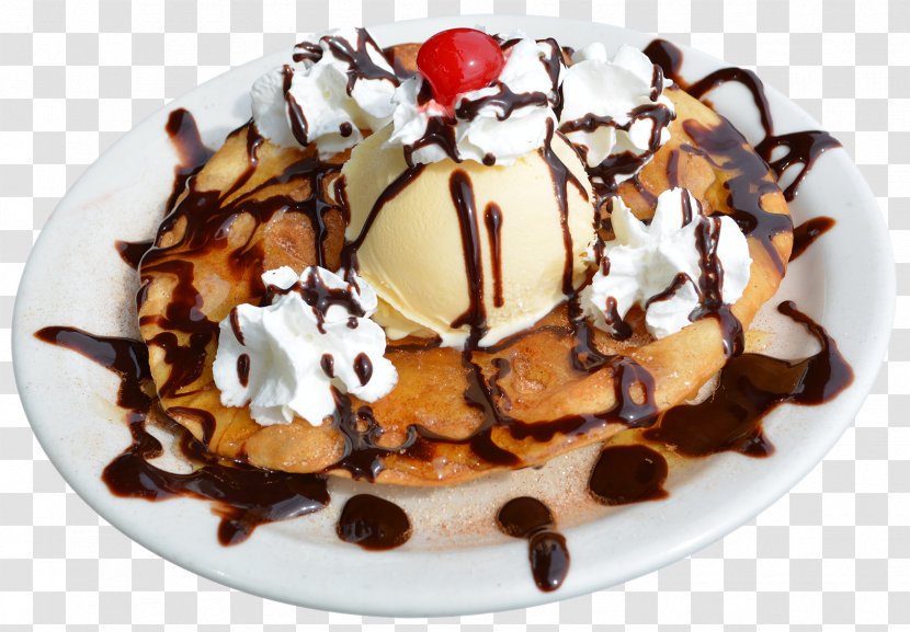Belgian Waffle Sundae Dame Blanche Ice Cream - Wafer Transparent PNG