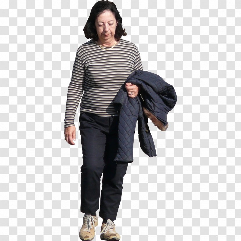 Woman Visualization Drawing - Standing - Old People Transparent PNG