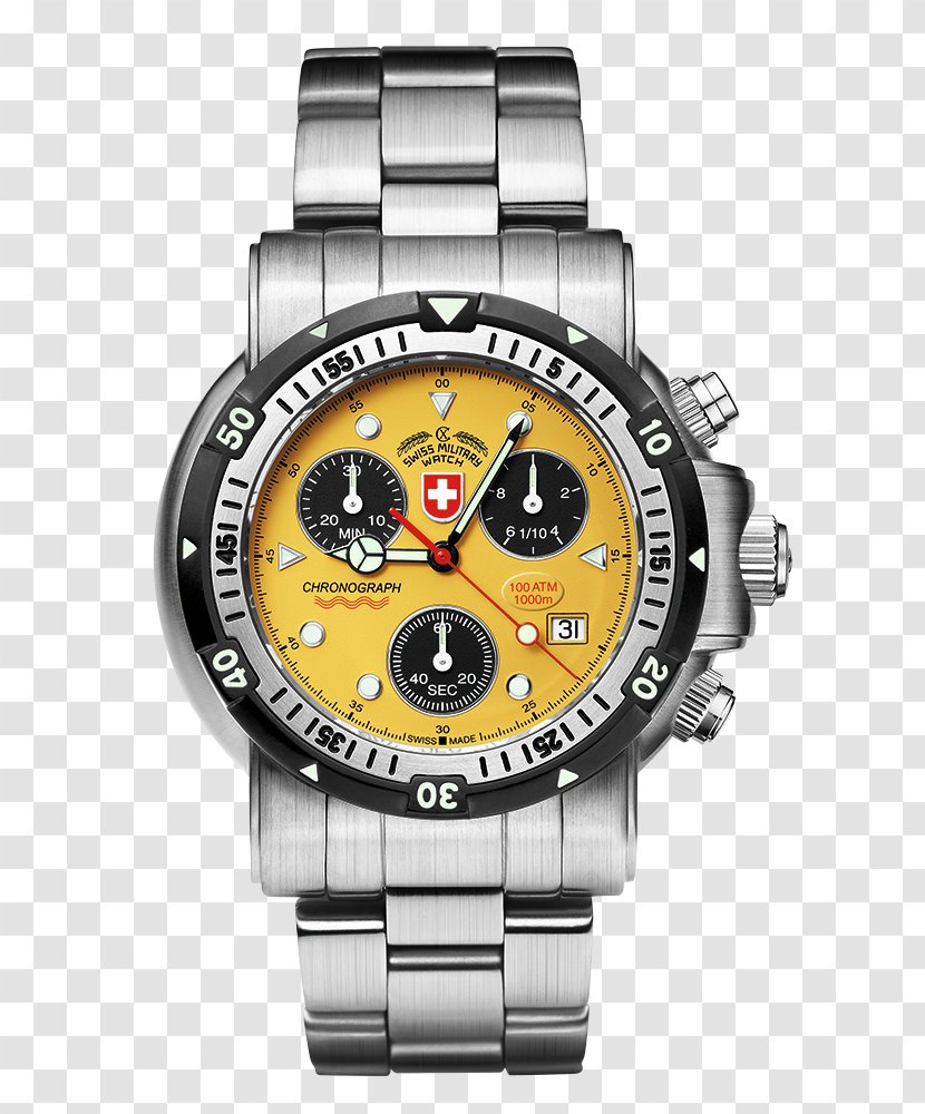 Switzerland Hanowa Diving Watch Chronograph - Uss Seawolf Ssn21 Transparent PNG