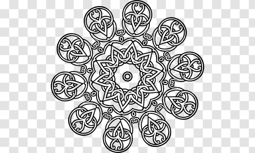 Geometry Mathematics Islamic Geometric Patterns Black And White Symmetry - Art - Geometrical DESIGN Transparent PNG