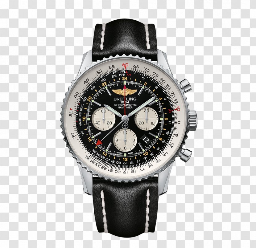 Breitling SA Watch Chronograph Navitimer GMT - Jewellery - Aviator Transparent PNG