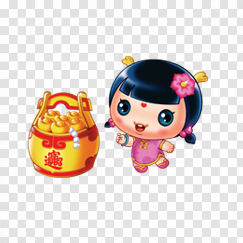 Bainian Fuwa Chinese New Year - Lucky Boy Transparent PNG