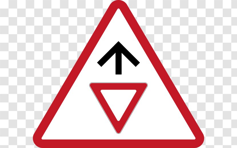 Philippines Traffic Sign Warning Yield - Triangle - Road Transparent PNG