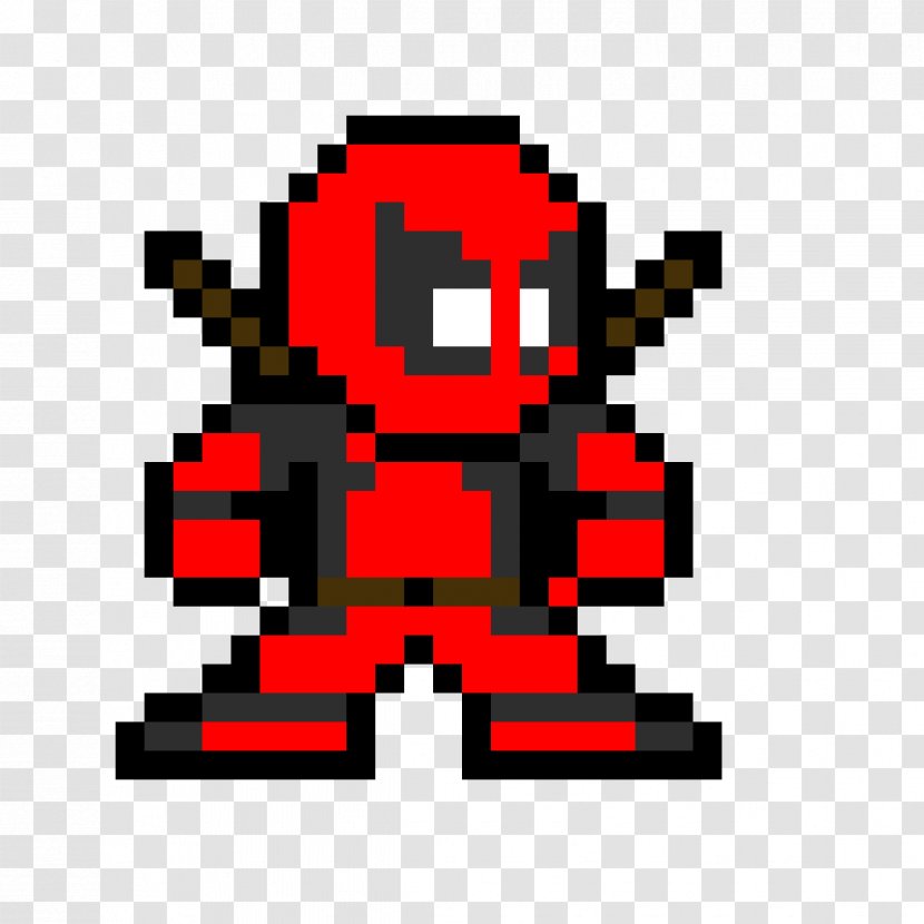 Deadpool Spider-Man Pixel Art Image - Symbol - Svg Free Transparent PNG