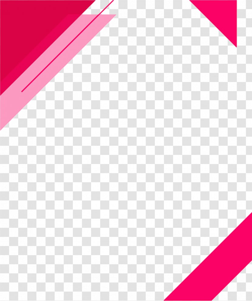 Triangle Pink Computer File - Information - Border Transparent PNG
