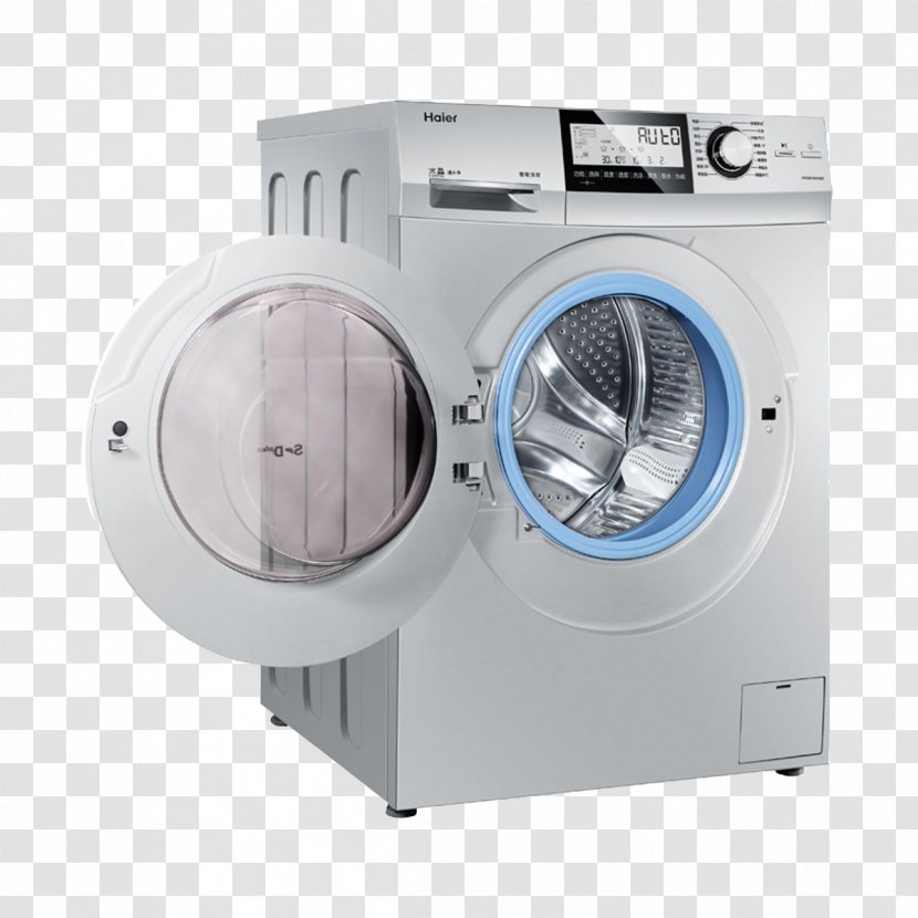 Washing Machine Haier Detergent - Home Appliance - Decoration Physical Design-free Material Transparent PNG