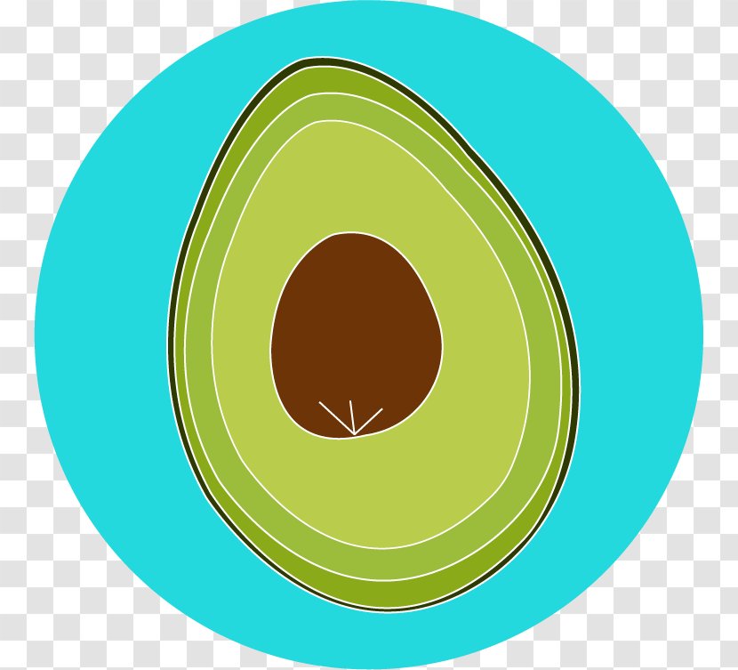 Circle Line Oval - Green - Avocado Transparent PNG