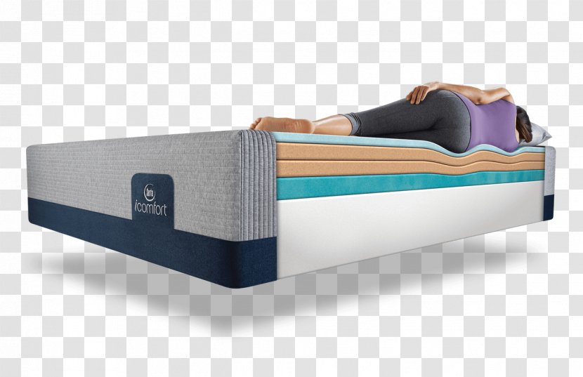 Serta Mattress Firm Memory Foam Bed - Studio Couch Transparent PNG