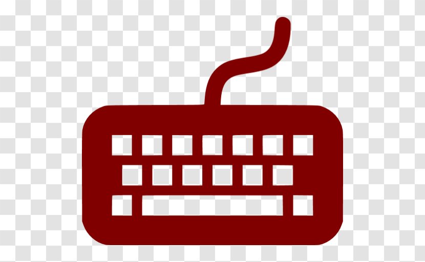 Computer Keyboard Mouse Pointer - Red - Maroon Colour Icon Transparent PNG