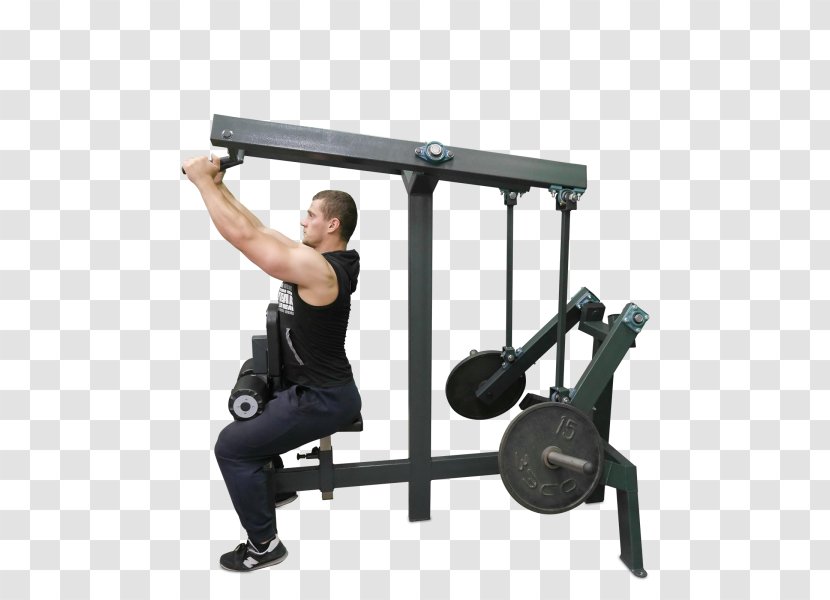 Shoulder Pulldown Exercise Physical Fitness Human Back Centre - Bench Transparent PNG