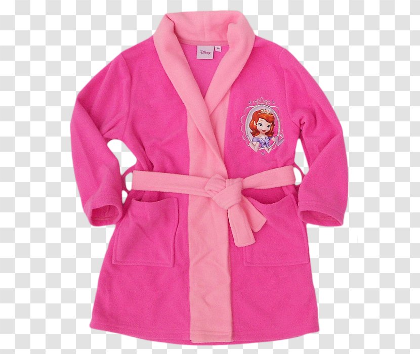 Robe Coat Polar Fleece Sleeve Capreol - Pink - Disney Sofia Transparent PNG