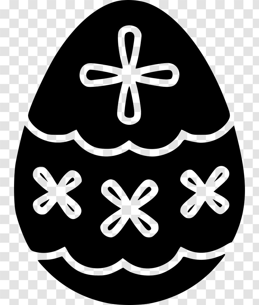 Clip Art Black & White - Symbol - M PatternDesigns Easter Silhouette Svg Transparent PNG