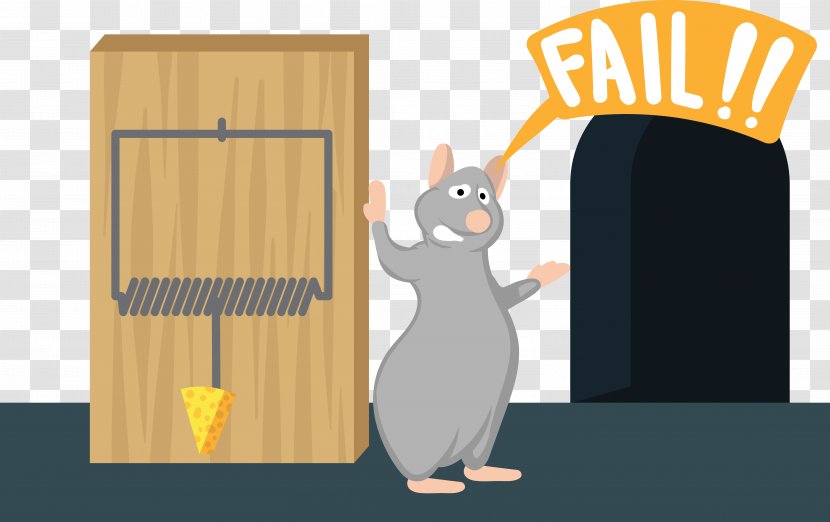Rat Mousetrap Illustration - Muridae - Cartoon Mouse Transparent PNG