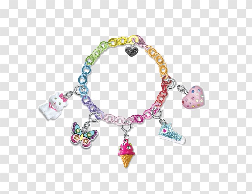 Charm Bracelet Rainbow Loom Pandora Chain - Frame Transparent PNG