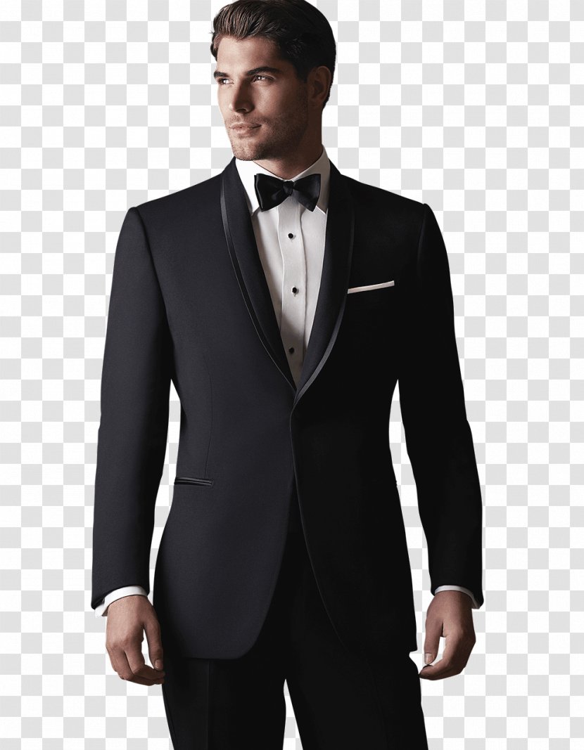 Suit Tuxedo Navy Blue Jacket Formal Wear - Black Transparent PNG