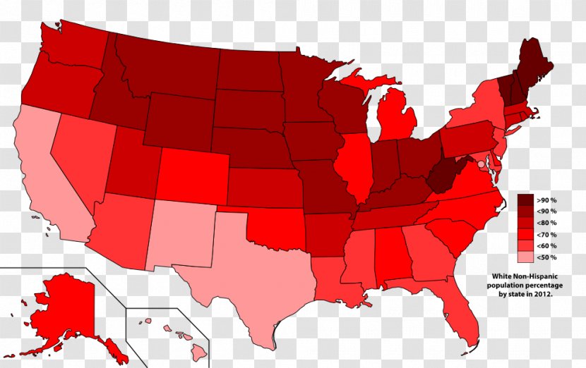 United States Of America U.S. State Total Fertility Rate Average Intelligence Quotient - Map - Population Transparent PNG