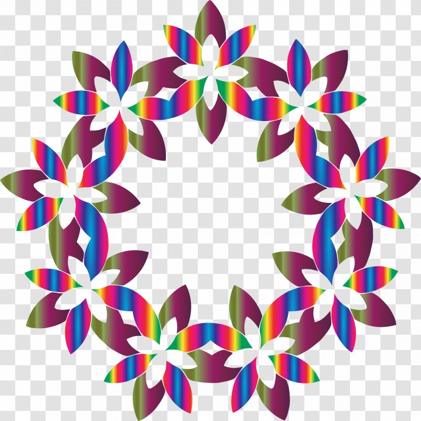 Floral Design Abstract Art Flower Clip - Kaleidoscope - Green Vector Transparent PNG
