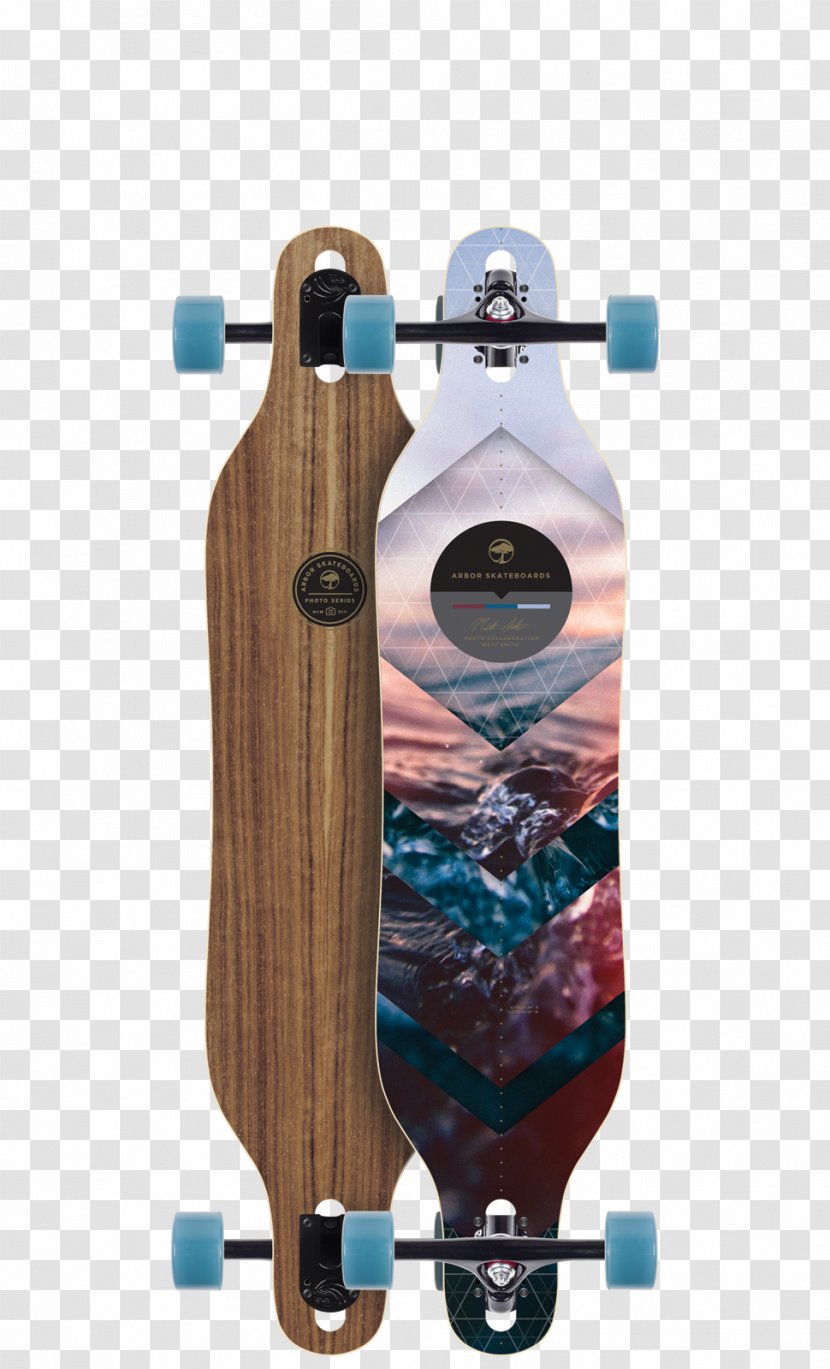 Arbor Axis Walnut Longboard Complete Skateboard Snowboard Freeride Transparent PNG