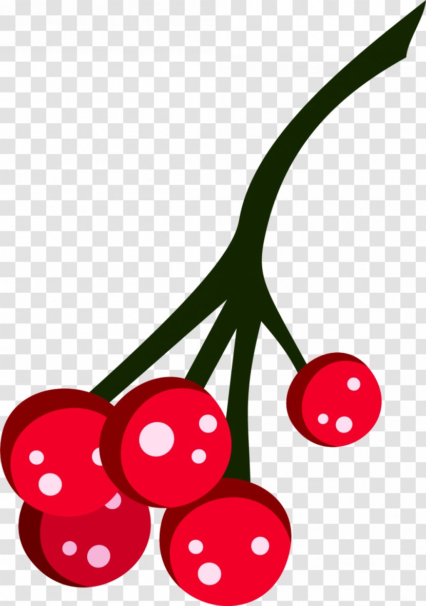 Cherry Fruit Clip Art - Flowering Plant - Simple Red Transparent PNG